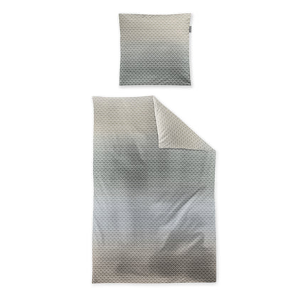 Irisette Biber Bettwäsche Meran 8684-30 geometrisch jade sand  135x200