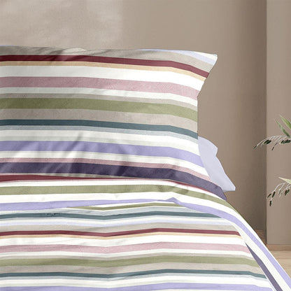 Irisette Mako Satin Bettwäsche Wave 8690-90 Streifen Bunt 135x200