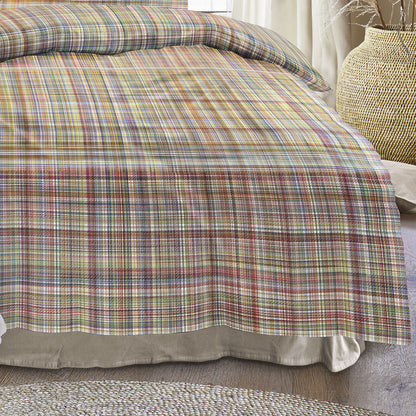 Irisette Mako Satin Bettwäsche Wave 8693-90 Kariert Bunt 135x200