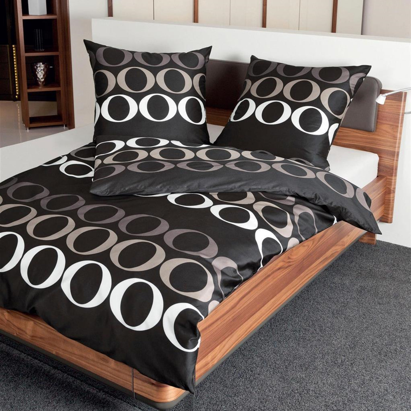 4 tlg. Bettwäsche Janine Mako Satin Riback 87034-07 135x200