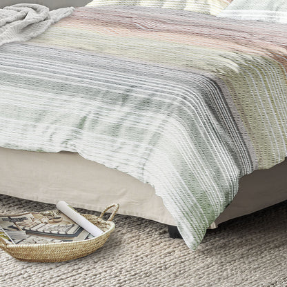 Irisette Seersucker Bettwäsche Easy 8706-90 Streifen bunt 135x200
