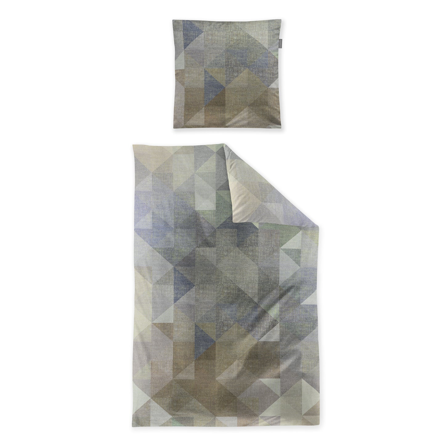 Irisette Mako Satin Bettwäsche Wave 8716-80 Geometrisch grau 135x200