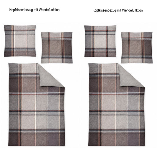 4 tlg. Irisette Flausch Cotton Bettwäsche Zobel 8877-80 135x200