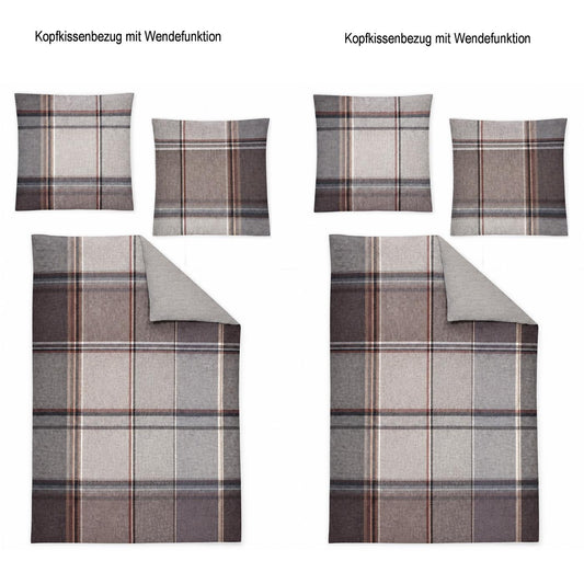 4 tlg. Irisette Flausch Cotton Bettwäsche Zobel 8877-80 135x200