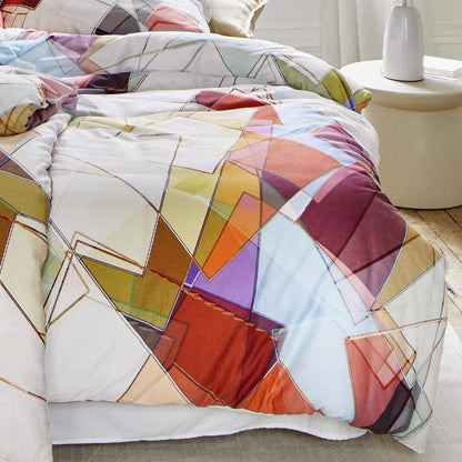 Irisette Mako Satin Bettwäsche Magic 8889-90 geometrisch bunt 135x200