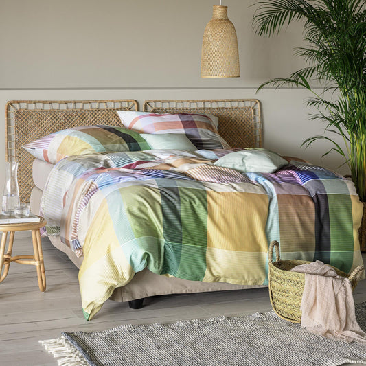 Irisette Flausch Cotton Bettwäsche Zobel 8891-90 gelb grün 135x200