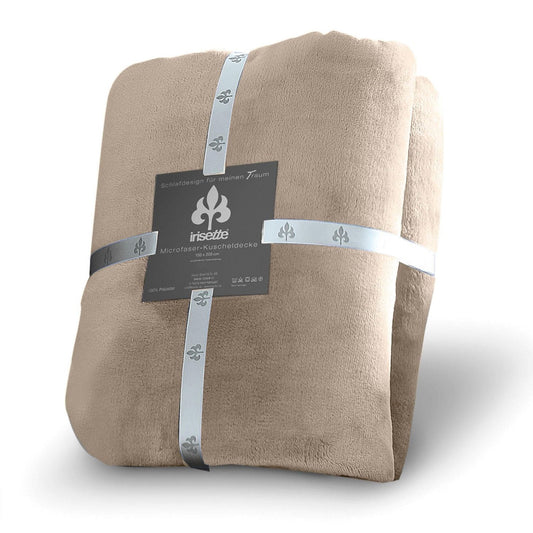 Irisette Wohndecke Flausch Kuscheldecke Relax 8900-87 Mocca 150x200