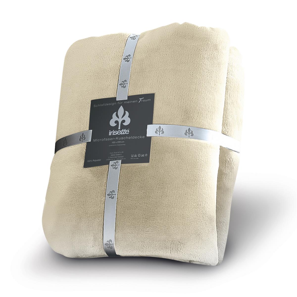 Irisette Wohndecke Flausch Kuscheldecke Relax 8900-84 Sand 150x200