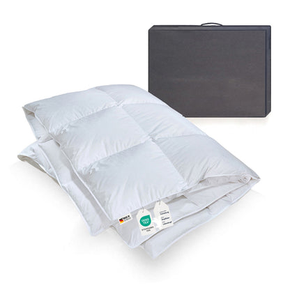 Daunendecke 900g weiche sibirische Daunen Bettdecke 135x200 100% natur