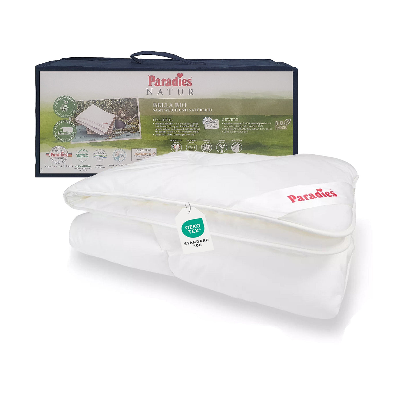 Paradies Sommer Bettdecke Bella Bio sommerleicht Sommerdecke 155x220