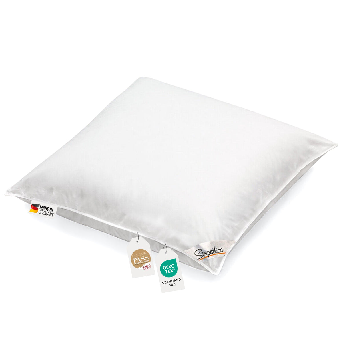 Kopfkissen 1100g neue 30% Daunen 70% Federn medium Daunenpass 80x80 – bettenhaus-breuer