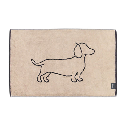 Cawö Badematte Duschvorleger We love Dogs 6248-93 Dackel schwarz 50x80