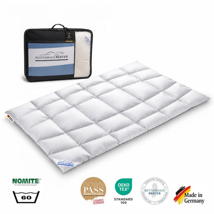 Daunendecke 135 x 200 cm Körperform extra warm 100% Daunen