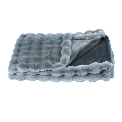 Star Home Wohndecke Felldecke Webpelz Cosy anthrazit 150x200
