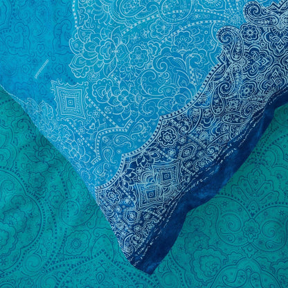 Bettwäsche Bassetti Mako Satin Dolceaqua B1 blau 135x200