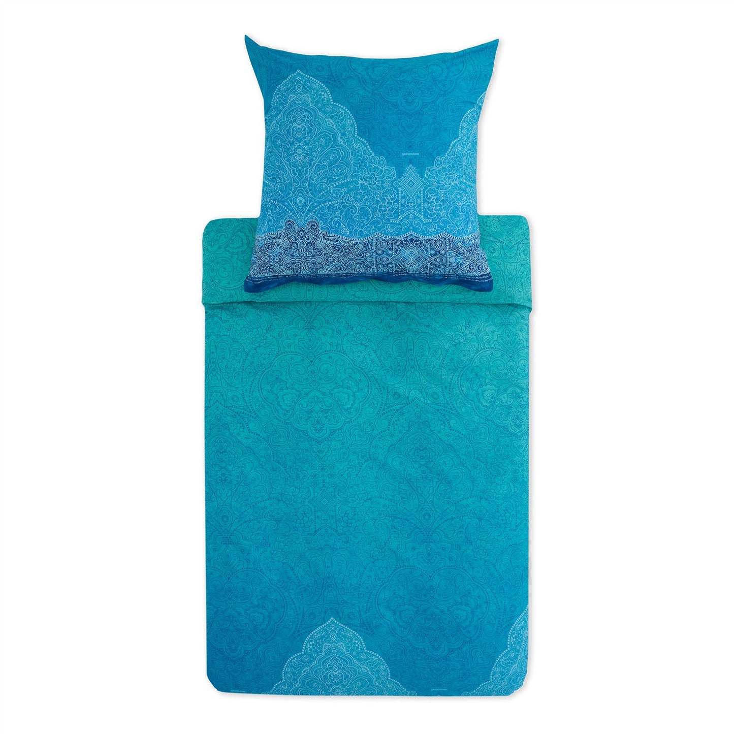 Bettwäsche Bassetti Mako Satin Dolceaqua B1 blau 135x200