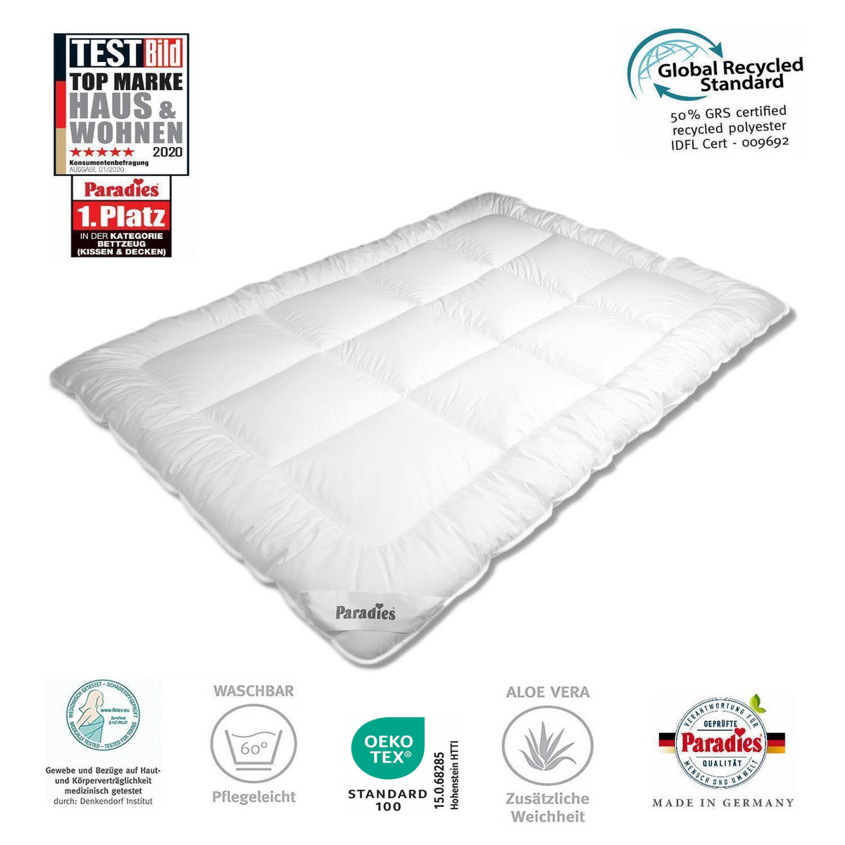 Winterbettdecke 155 x 220 cm Halia extra warm Paradies Fill