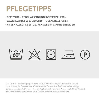 Pflegeleicht: hautsympathischer Interlock Jersey Bettwäsche Florentin – waschbar bei 60 °C, ideal für Allergiker.