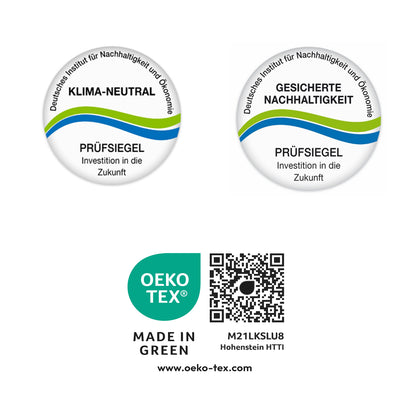 Janine Feinbiber Bettwäsche Davos 65140-08 Grau Braun Streifen 135x200