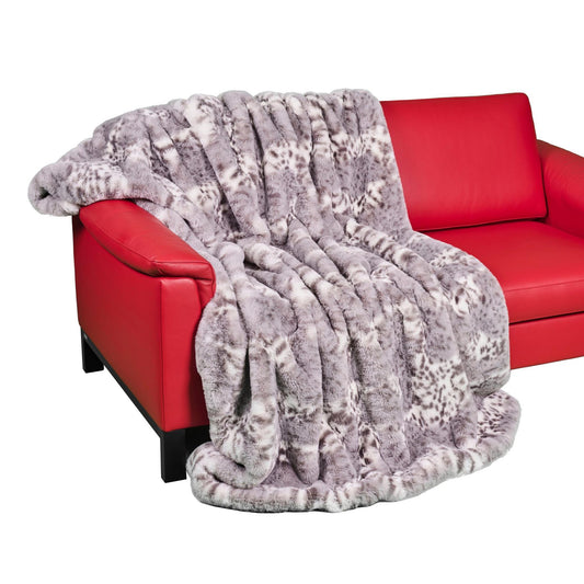 Felldecke Star Home Wohndecke Irbis Webpelz Fell Schneeleopard 150x200