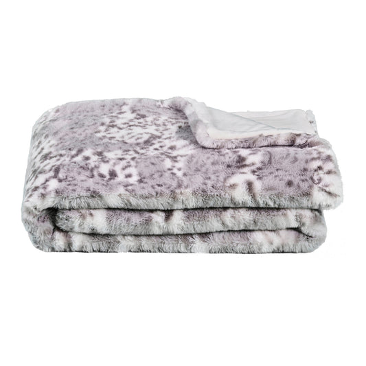 Felldecke Star Home Wohndecke Irbis Webpelz Fell Schneeleopard 150x200