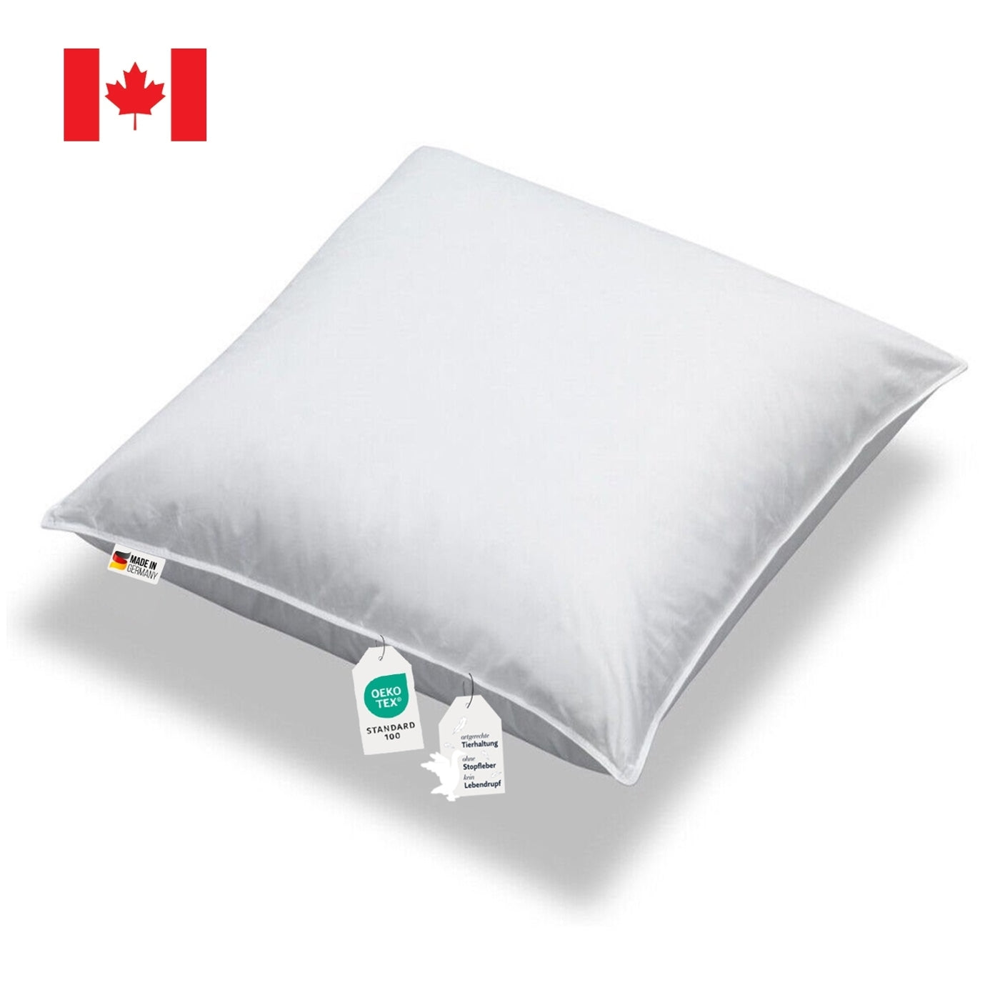 3 Kammer Kopfkissen extra voluminös 1180g canadische Daunen 80x80