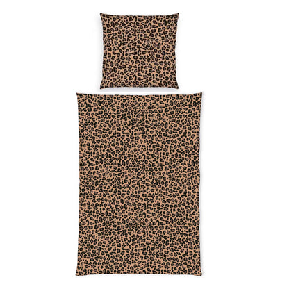 Bettwäsche Wild Flowers Leopard Animalprint 100% Baumwolle 135x200