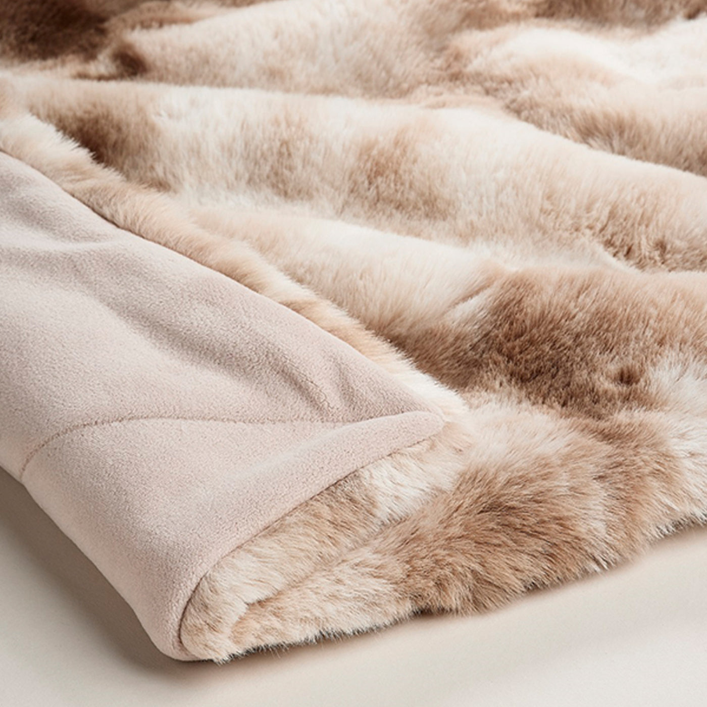 Felldecke Star Home Wohndecke Marmor creme Webpelz Fell 140x190