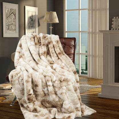 Felldecke Star Home Wohndecke Marmor creme Webpelz Fell 140x190