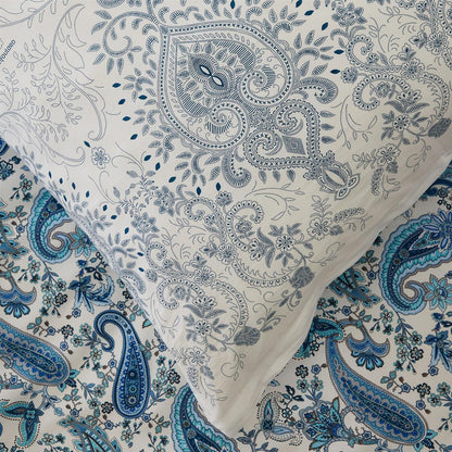 Bettwäsche Bassetti Mako Satin Monnalisa C1 türkis blau 135x200