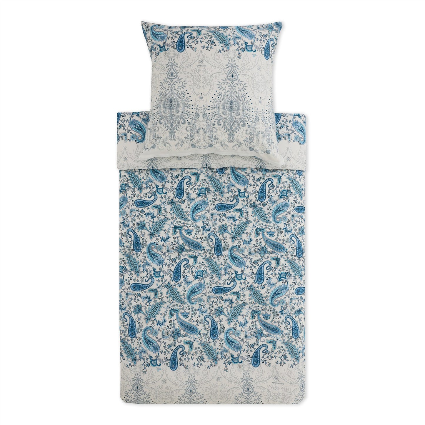 Bettwäsche Bassetti Mako Satin Monnalisa C1 türkis blau 135x200