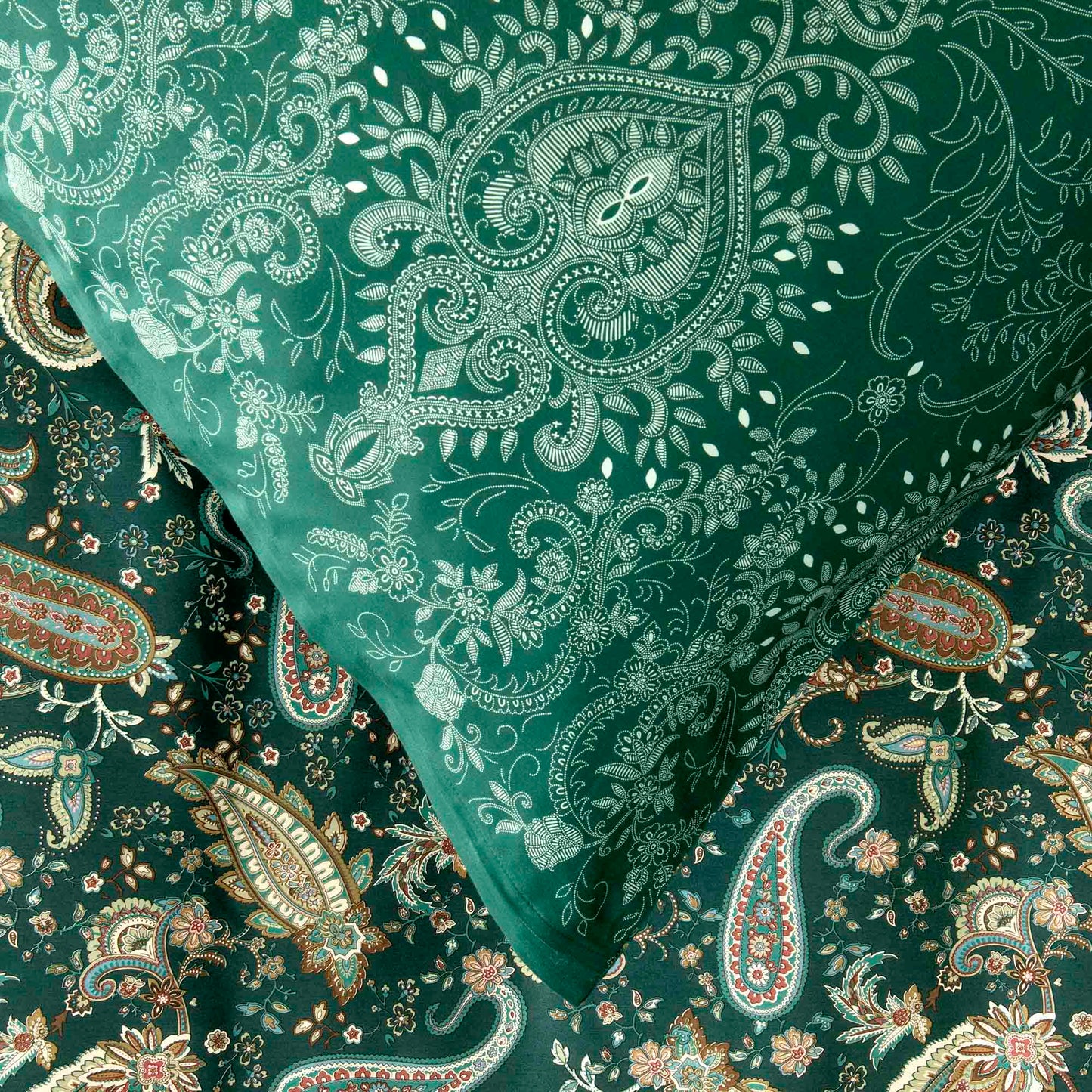 Bettwäsche Bassetti Mako Satin Monnalisa V1 grün 135x200