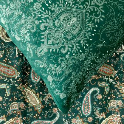 Bettwäsche Bassetti Mako Satin Monnalisa V1 grün 135x200