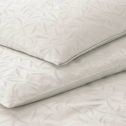 Elegante Mako Satin Bettwäsche Muriel 2406-7 natur Bambus 135x200