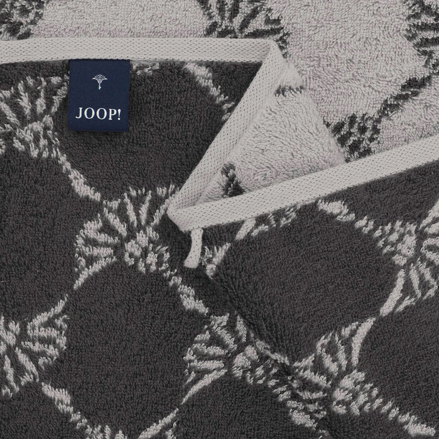 2 Stück Joop! Handtuch Cornflower 1721-77 platin 50x100