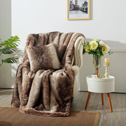 Felldecke Star Home Wohndecke Nutria Webpelz Fell 150x200