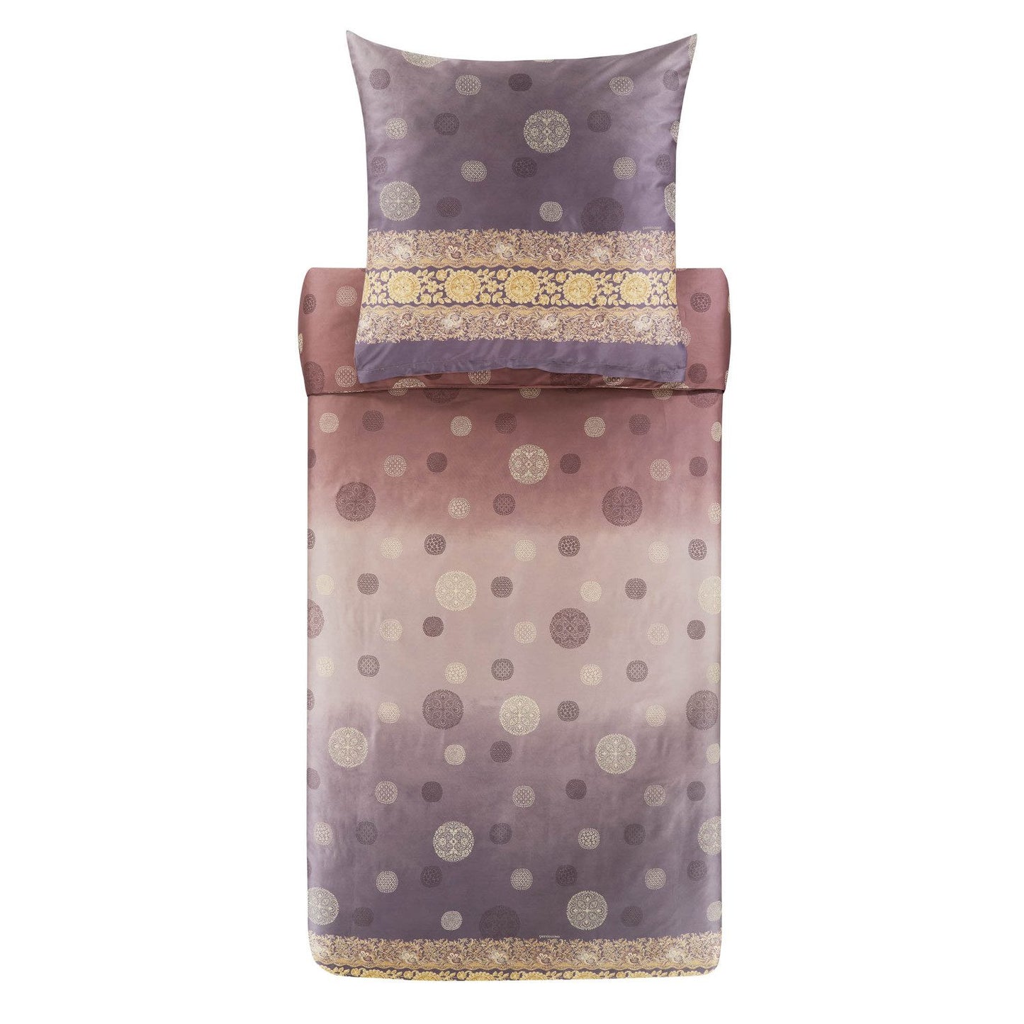 Bettwäsche Bassetti Mako Satin Pallavicino G1 grau braun beige 200x200