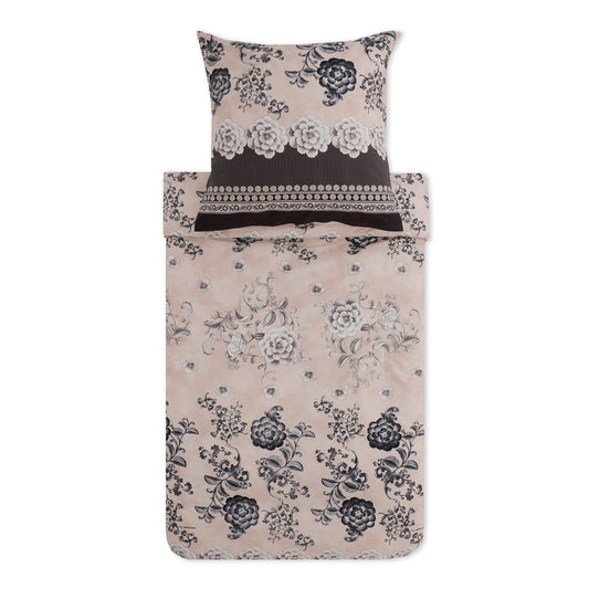 Bettwäsche Bassetti Mako Satin Paraggi 20 elfenbein schwarz 135x200