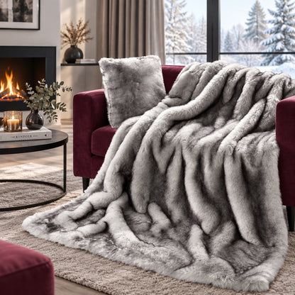 Felldecke Star Home Wohndecke Phoenix Webpelz Fell silber 150x200