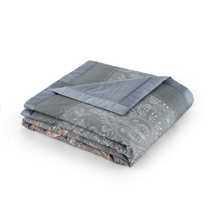 Bassetti Granfoulard Plaid Decke Wohndecke Monnalisa G1 grau 135x190