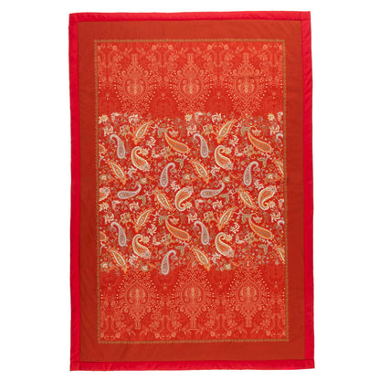 Bassetti Granfoulard Plaid Decke Wohndecke Monnalisa R1 rot 135x190