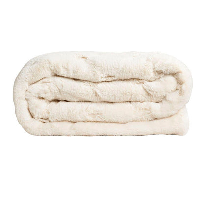 Star Home Wohndecke Felldecke Webpelz Rhombus creme 150x200