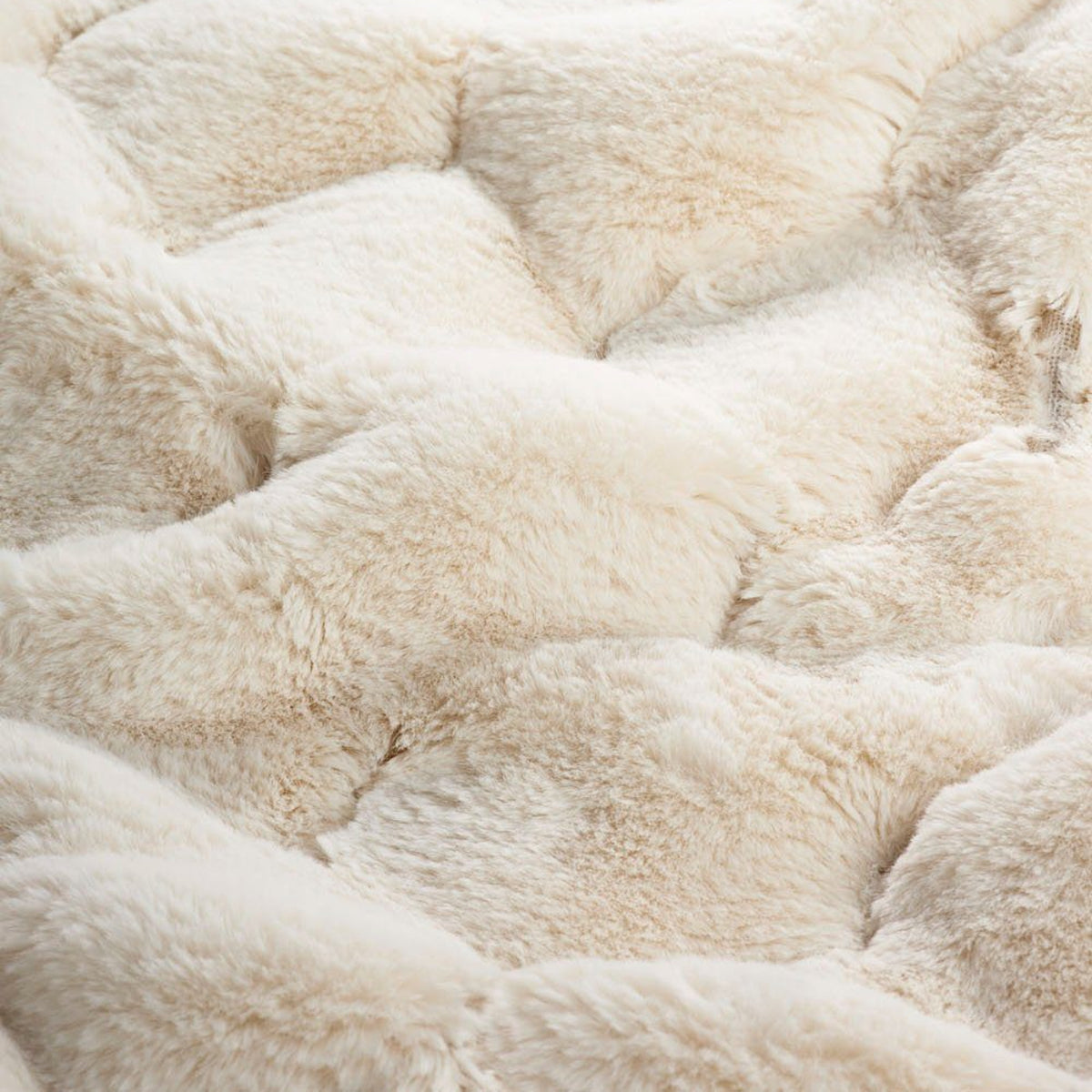 Star Home Wohndecke Felldecke Webpelz Rhombus creme 150x200