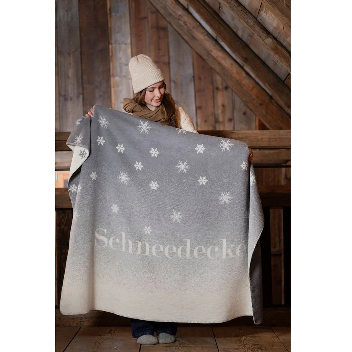Fussenegger Wohndecke Savona Schneedecke grau 150x200