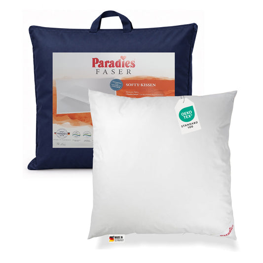 Paradies Softy Kopfkissen Kissen Faserkissen Kuschelkissen 80x80 60°