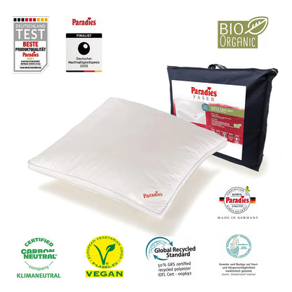 Paradies Kopfkissen Softy Bio fest 80x80 hohes Bauschvolumen Außensteg