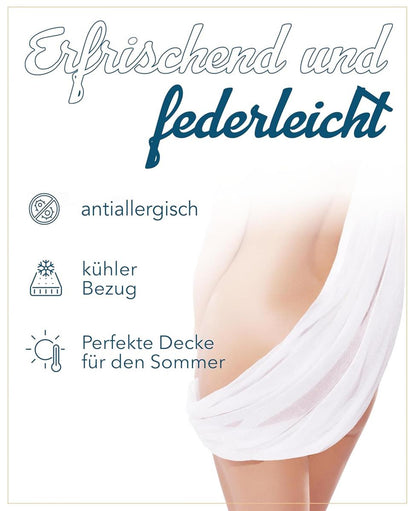 Paradies Sommerbett Solaya Sommerdecke Nutzung ohne Bettwäsche 135x200