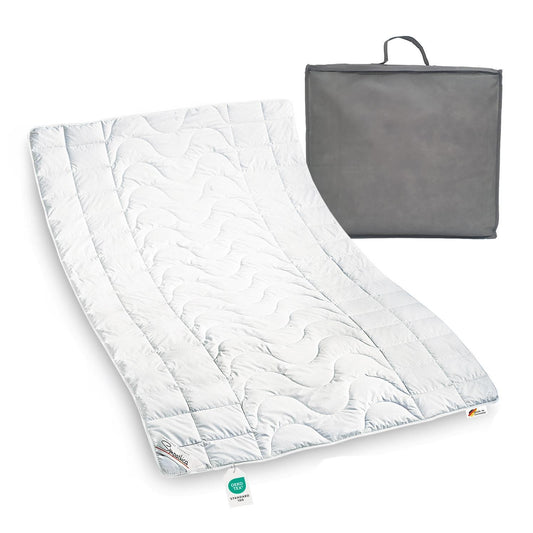 Kamelhaarbettdecke 200 x 200 cm Sommer 100% Kamelhaar