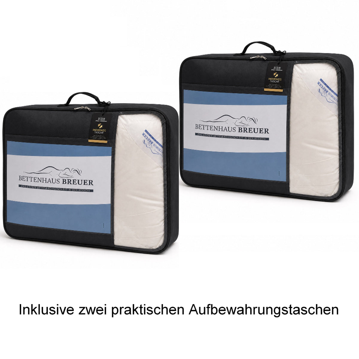 Daunendecke 135 x 200 cm 2er-Set Sommer