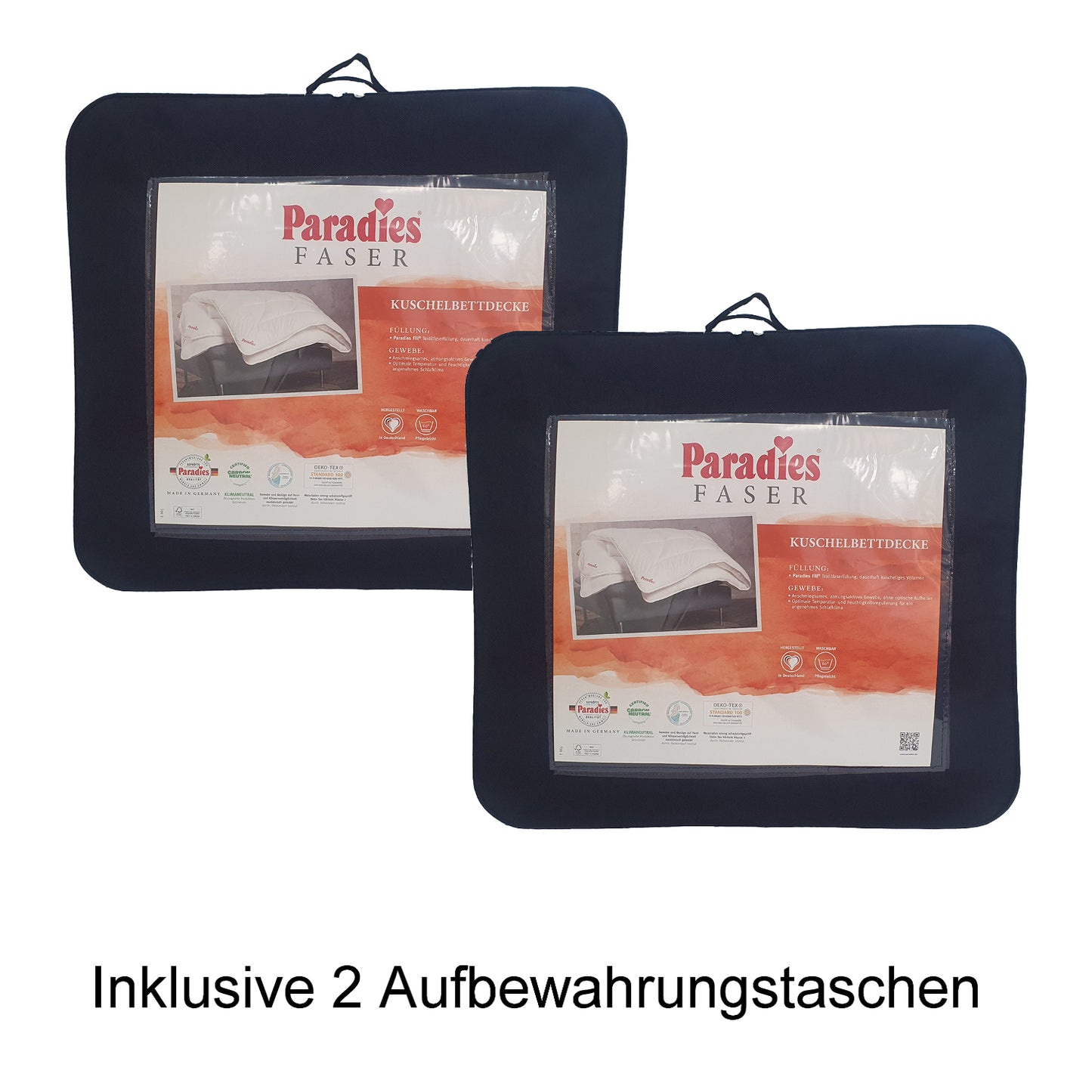 2 Stück Paradies Halia winterwarm extra warme Bettdecke Decke 135x200